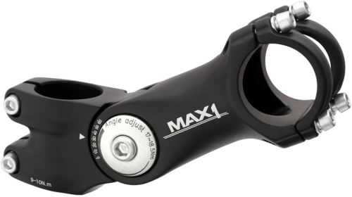 nastaviteľný predstavec max1 60 ° / 31,8 mm čierny
