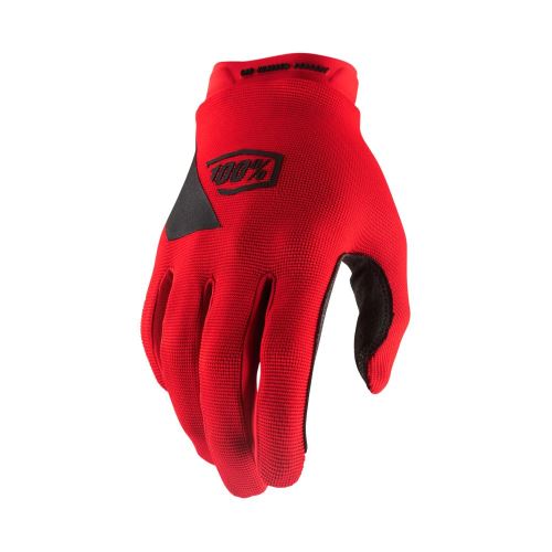 Celoprstové rukavice 100% RIDECAMP Gloves Red - rôzne veľkosti