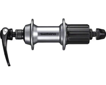 Zadný náboj Shimano SORA FH-RS300 pre ráfikovú brzdu 8/9/10 - 32 dier - strieborná
