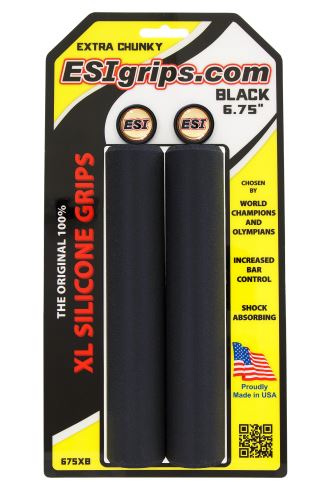 Gripy ESI XL Extra Chunky 6,75 "/ 17cm Čierna / Black