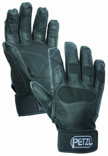 Stredne ľahké rukavice na istenie a zlaňovanie PETZL Cordex Plus Čierne - rôzne veľkosti