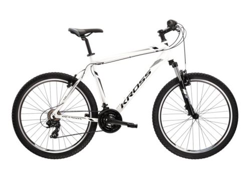 Horský bicykel Kross HEXAGON 1.0 26 "- bielo / čierno / šedé 2020 - M