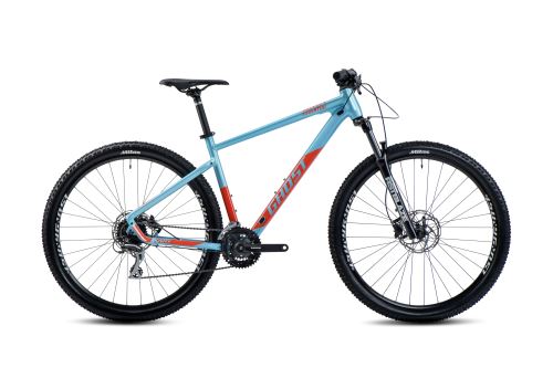 Horský bicykel GHOST KATO Essential 29 - Light Blue Pearl / Orange Gloss - 2024