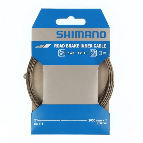 Lanko brzdové Shimano SIL-TEC, cestné, nerez, 2050mm/1,6mm