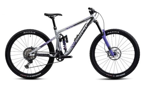 Celoodpružený bicykel GHOST RIOT AM 160/150 Full Party - Silver / Electric Purple - 2022