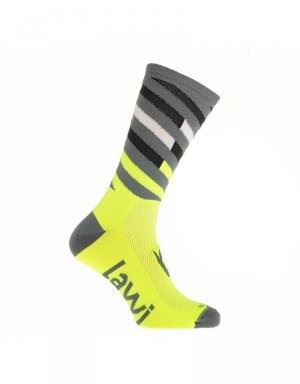 Ponožky Lawi Relay dlhé, Yellow / Grey