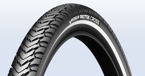 Plášť Michelin Protek Cross 37-622 čierny s reflexným pruhom