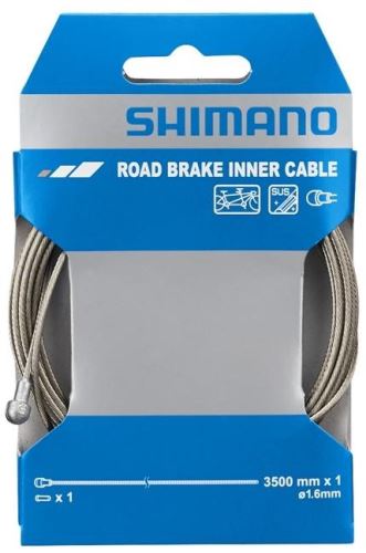 Lanko brzdové Shimano, Cestné/MTB, oceľ, 3,5m/1,6mm