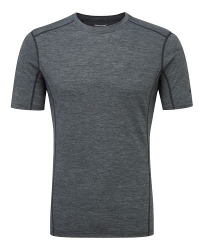 Funkčné tričko Montane Primino 140, krátky rukáv, čierna, veľ. M