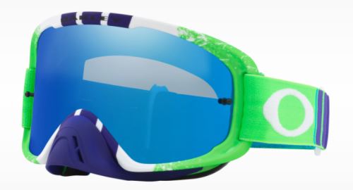 Zjazdové okuliare Oakley O-Frame 2.0 MX - Pinned Race Green Blue / Black Ice Iridium