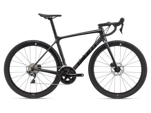 Cestný bicykel Giant TCR advanced 1+ Disc-pro Compact - black chrome