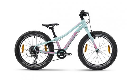 Detský horský bicykel GHOST LANAO 20 PRO - Mint / Pearl Pink Gloss - 2024
