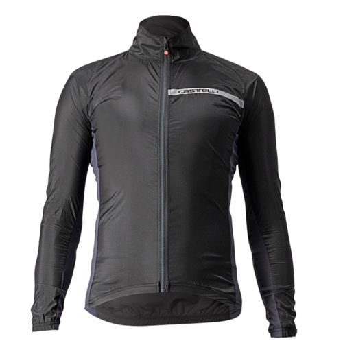 CASTELLI - vetruodolná bunda SQUADRA STRETCH light black