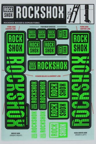 Nálepky RockShox - 35mm DUAL CROWN NE05 GREEN MY18 -BOXXER / DOMAIN DUAL CROWN