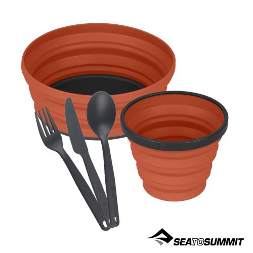 Cestovný set Sea to Summit, x-bowl/x-mug/camp cutlery, rôzne farby