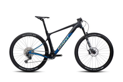 Horský bicykel GHOST LECTOR SF Essential - Raw Carbon Matt / Blue Gloss - 2023