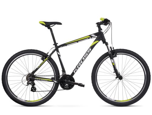 Horský bicykel Kross Hexagon 2.0, 2021, 27.5 ", S - BLACK / WHITE / LIME MATTE