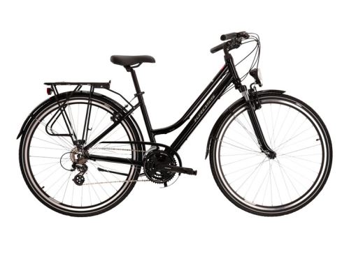 Trekový bicykel Kross Trans 2.0 D 28 L - Čierno/šedá - 2023