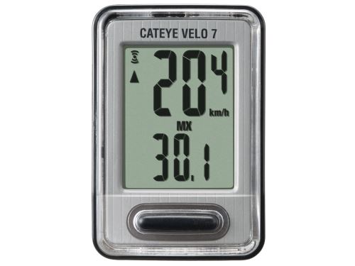 CATEYE - cyklopočítač Velo 7 (VL520) čierna/strieborná