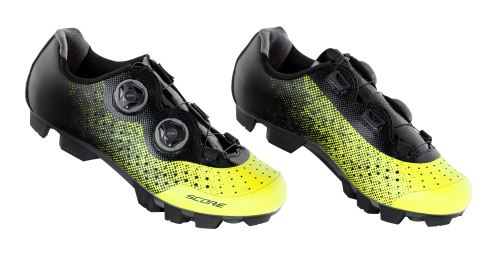 FORCE - tretry MTB SCORE fluo-čierne