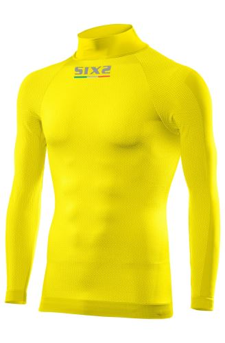 SIXS TS3 funkčné tričko s dlhým rukávom a rolákom žltá