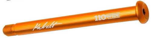 Pevná os Kabolt, predná, 15x110mm, oranžová