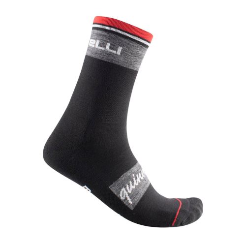 CASTELLI - ponožky Quindici Soft Merino, black, XXL