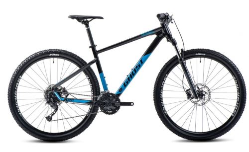 Horský bicykel GHOST KATO Universal 29 - Black / Bright Blue Gloss - 2023
