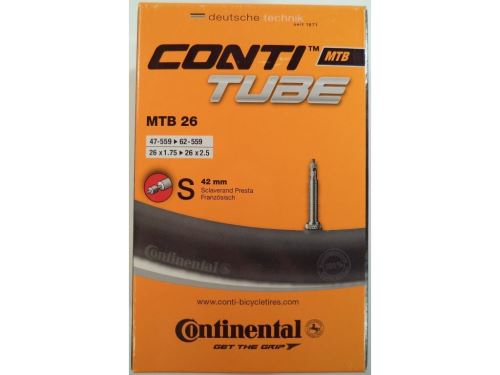 CONTINENTAL - duša MTB 26" FV47 (47-559 -> 62-559)