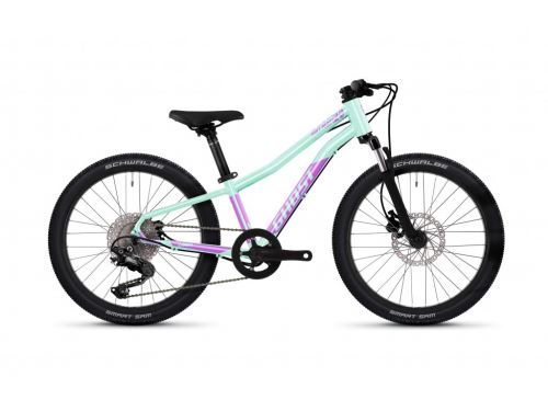 Detský horský bicykel GHOST LANAO 20 Full Party - Mint / Metallic Purple Gloss - 2024