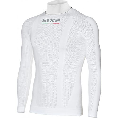 SIXS K TS3 detské funkčné tričko s dlhým rukávom a rolákom biela