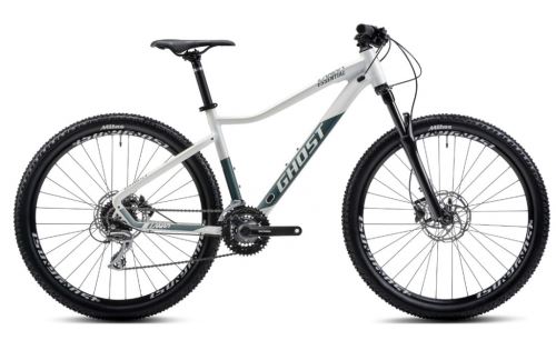 Horský bicykel GHOST LANAO Essential 27.5 - Pearl White / Metallic Green Gloss - 2023