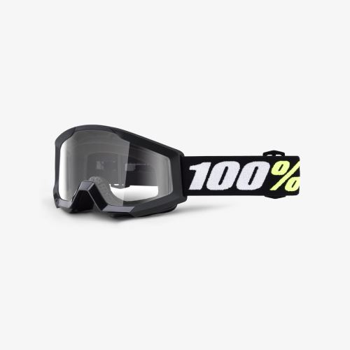 Detské Zjazdové okuliare 100% STRATA MINI Goggle Black - Clear Lens