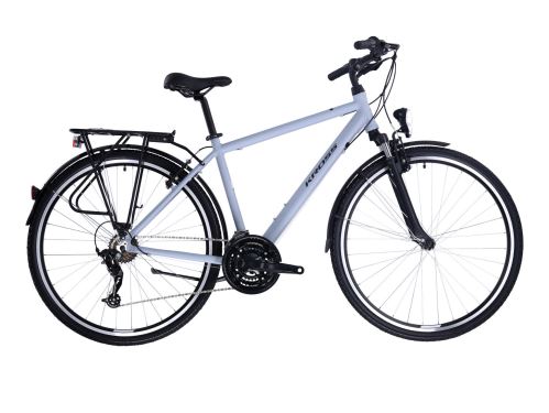 Trekový bicykel Kross Trans 1.0, sivá, 2021, S