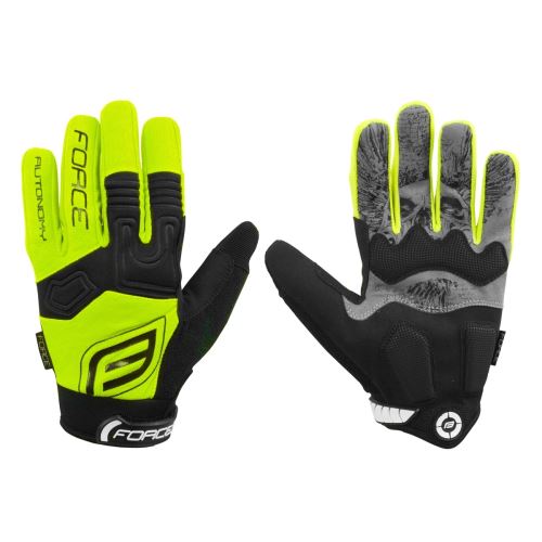 FORCE - rukavice MTB AUTONOMY, fluo