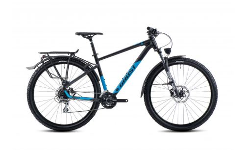 Horský bicykel GHOST KATO EQ 29 - Black / Bight Blue Metallic - 2024