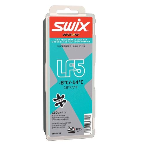 vosk SWIX LF5X 180g tyrkysový -8 / -14 ° C