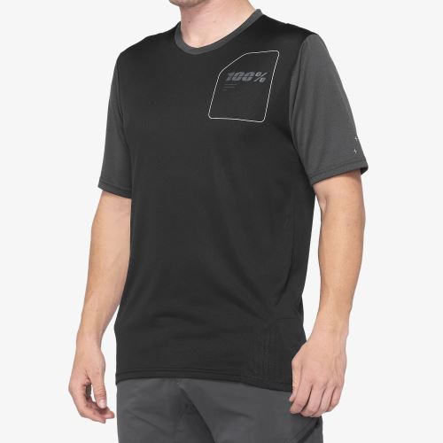 Dres 100% RIDECAMP Jersey Charcoal / Black
