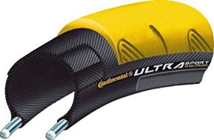 Cestné plášť Continental Ultra Sport 23-622, kevlar - žltý