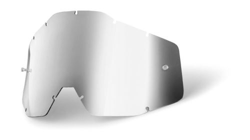 Náhradné sklo 100% RACECRAFT/ACCURI/STRATA Silver Mirror Anti-Fog