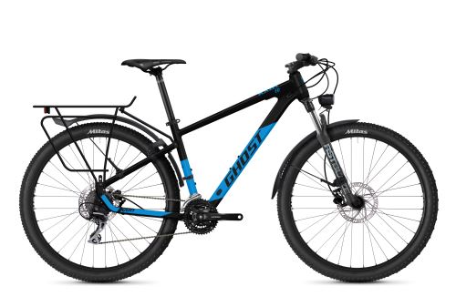 Horský bicykel GHOST KATO EQ 27.5 - Black / Bight Blue Metallic - 2023