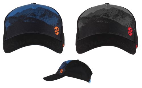 GHOST Šiltovka / Cap - DOUBLE G night black / reef blue / monarch orange