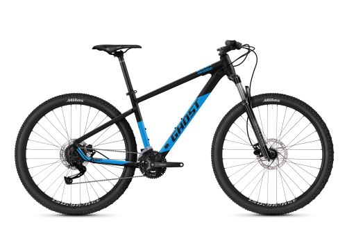 Horský bicykel GHOST KATO Universal 27.5 - Black / Bright Blue Gloss - 2024
