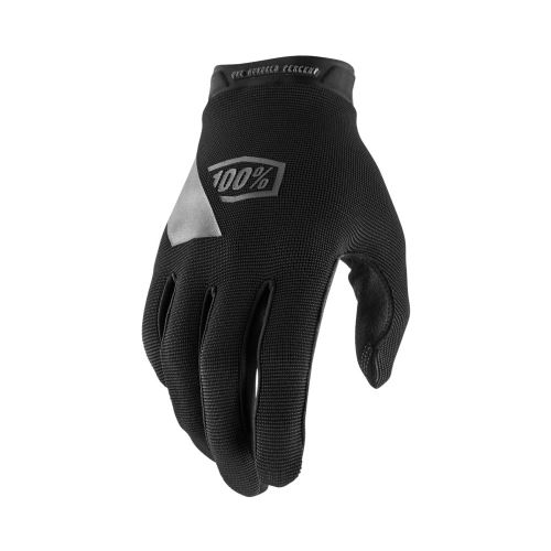 Celoprstové rukavice 100% RIDECAMP Gloves Black/Charcoal - rôzne veľkosti
