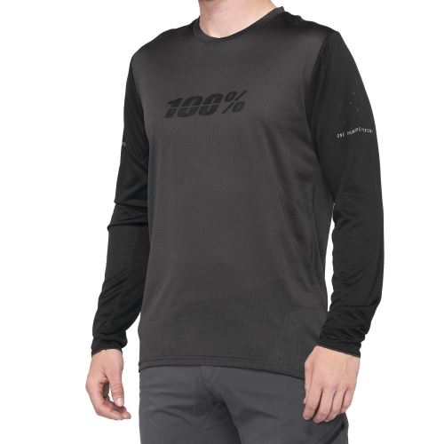 RIDECAMP Long Sleeve Jersey Black / Charcoal - L