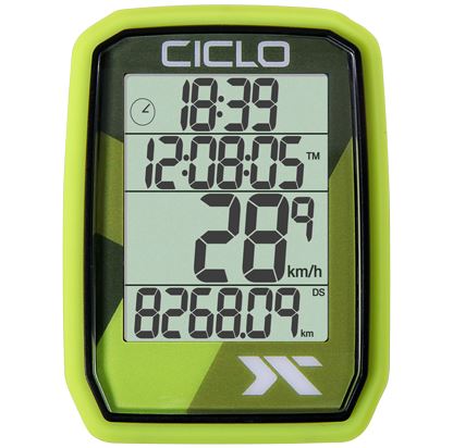 Tachometer CICLO SPORT PROTOS 105 - drôtový 5 f - Rôzne farby