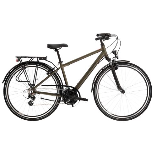 Trekový bicykel Kross Trans 2.0 M 28 S - Kaki/čierna - 2023
