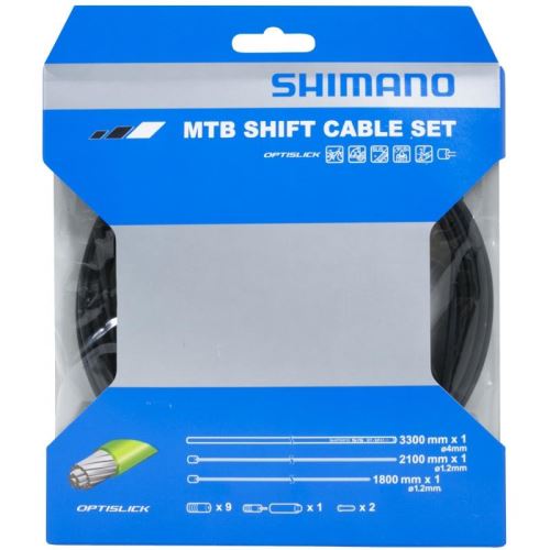 Káblový set radiaci s lankami Shimano OT-SP41 OPTISLIC, čierna