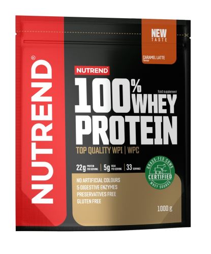 Proteín Nutrend 100% WHEY PROTEIN 1000g, vrecko - Rôzne príchute