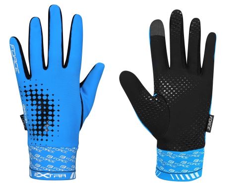 rukavice Force EXTRA 17, jar-jeseň, modré M